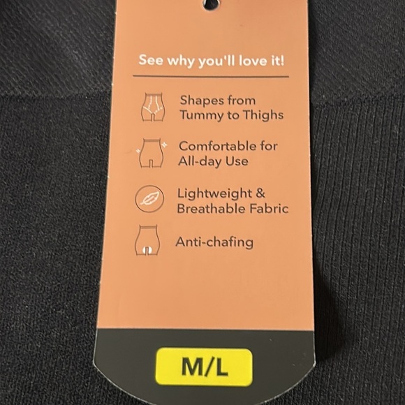 Shapermint Essentials High Waisted Shaper Shorts Black Size M/L - Picture 11 of 14